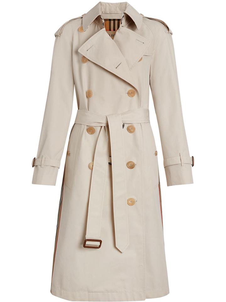 Burberry Heritage Ribbon Cotton Gabardine Trench Coat - Nude &
