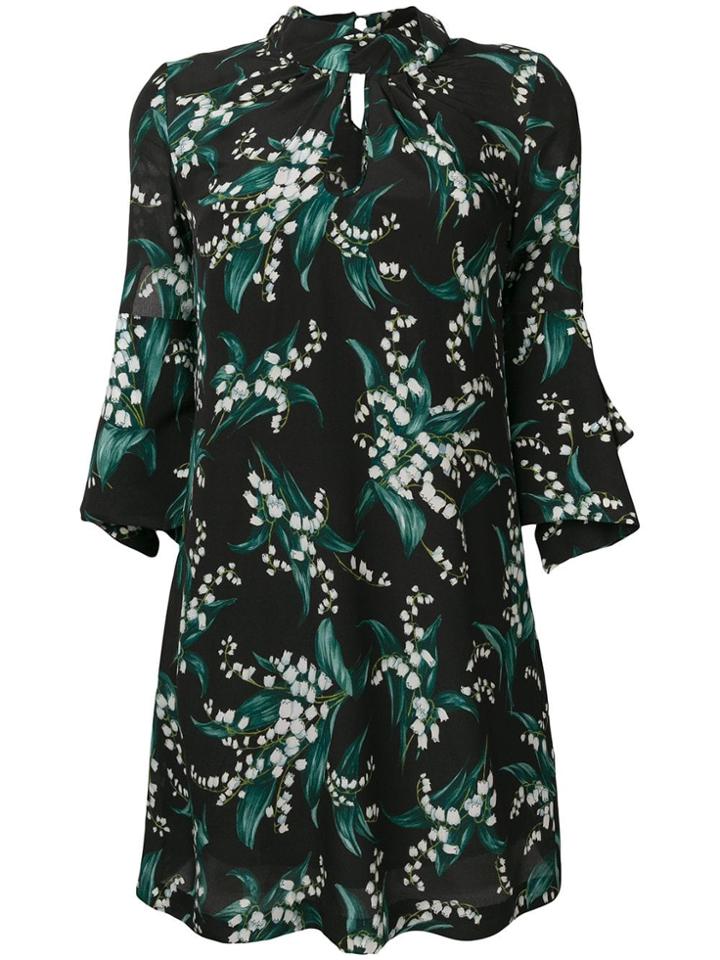 Erika Cavallini Floral Print Dress - Black