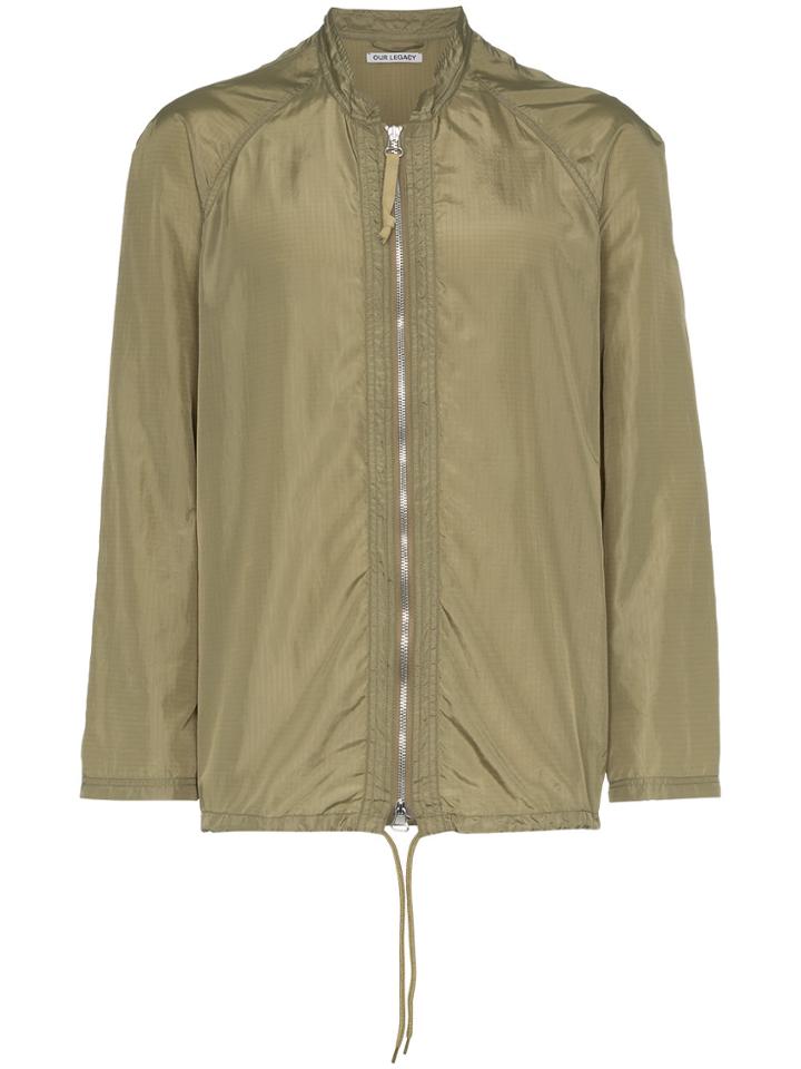 Our Legacy Para Sail Riptstop Nylon Zip Jacket - Green