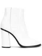 Casadei Elasticated Side Panel Boots - White