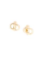 Christian Dior Pre-owned Cd Logo Earrings - Gold