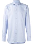 Ermenegildo Zegna Classic Shirt, Men's, Size: 40, Blue, Cotton