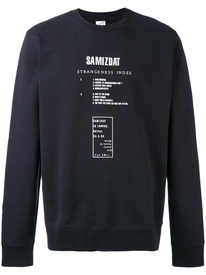 Yang Li - Album Crewneck Sweater - Men - Cotton - S, Black, Cotton