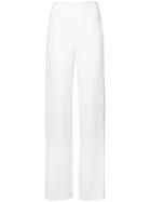 Adam Lippes Embellished Wide-leg Trousers - White