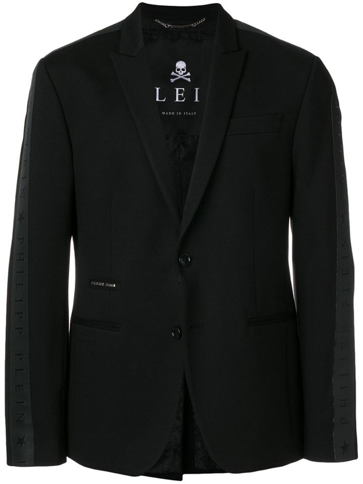 Philipp Plein Monogram Band Blazer - Black
