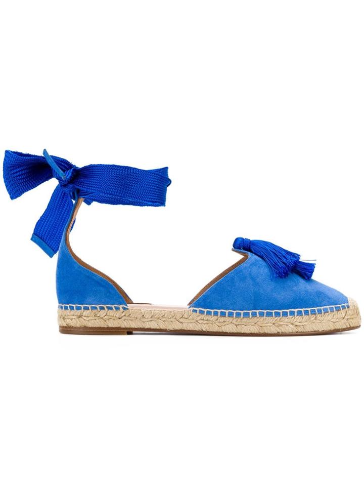 Aquazzura Love Tassel Espadrilles - Blue