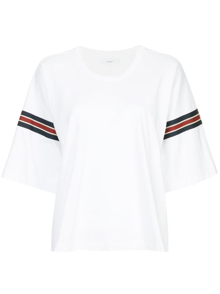 Astraet Stripe Detail Boxy T-shirt - White