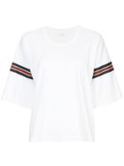 Astraet Stripe Detail Boxy T-shirt - White