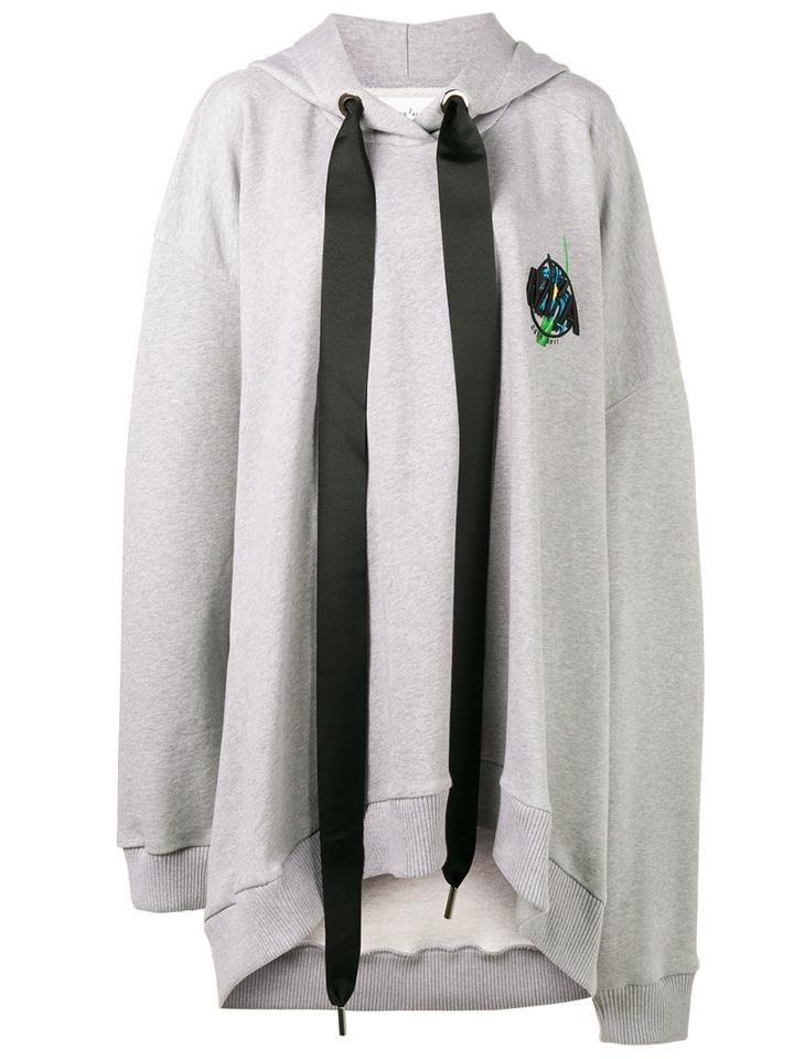 Marques'almeida - Oversized Hoodie Dress - Women - Cotton - Xs, Grey, Cotton