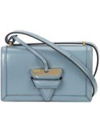 Loewe Triangle Detail Shoulder Bag, Blue, Calf Leather