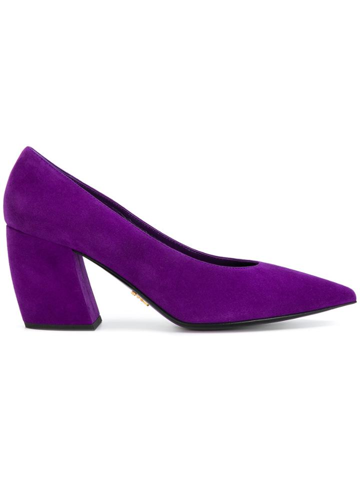 Prada Pointed Pumps - Pink & Purple