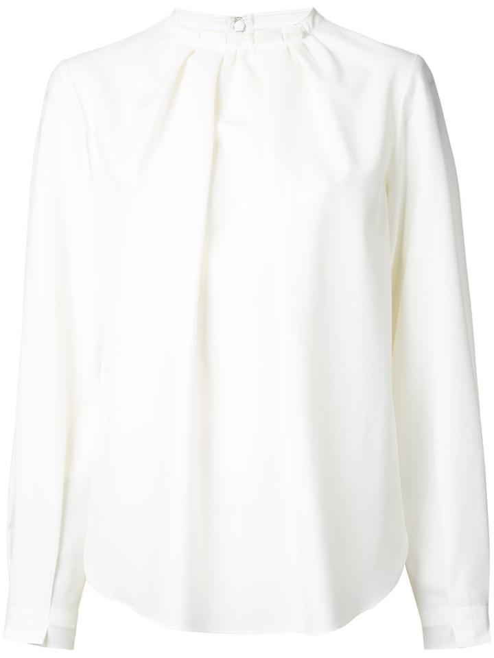 Le Ciel Bleu Puff Sleeve Blouse, Women's, Size: 36, White, Polyester/rayon/wool/polyurethane