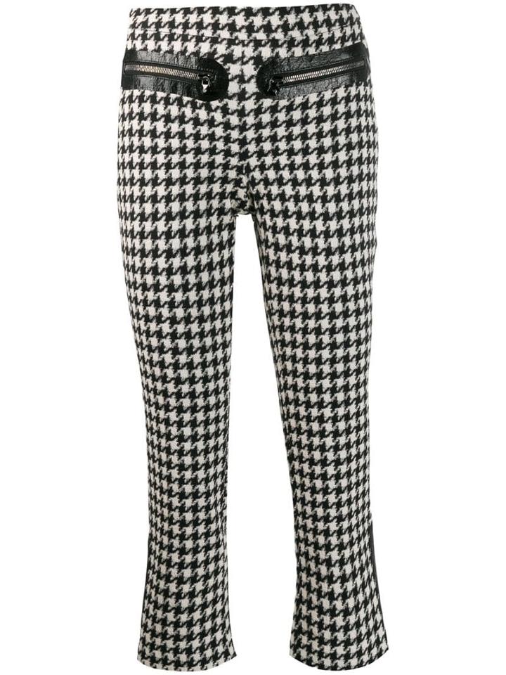 Philipp Plein Pied-de-poule Trousers - Black