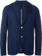 Harris Wharf London Two-button Blazer, Men's, Size: 56, Blue, Cotton
