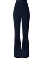 Cushnie Et Ochs Wide Leg Trousers, Women's, Size: 6, Blue, Viscose/silicone