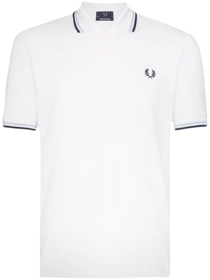 Fred Perry Striped Trim Polo Shirt - White