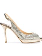 Jimmy Choo Nova Sandals, Women's, Size: 37.5, Grey, Leather/nylon