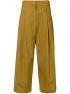 Etro Cropped Wide-leg Trousers - Brown
