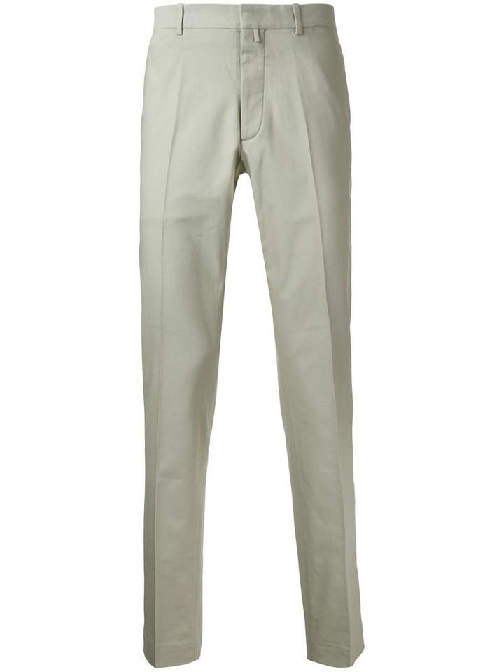 Jil Sander Classic Tailored Trousers, Men's, Size: 48, Green, Cotton