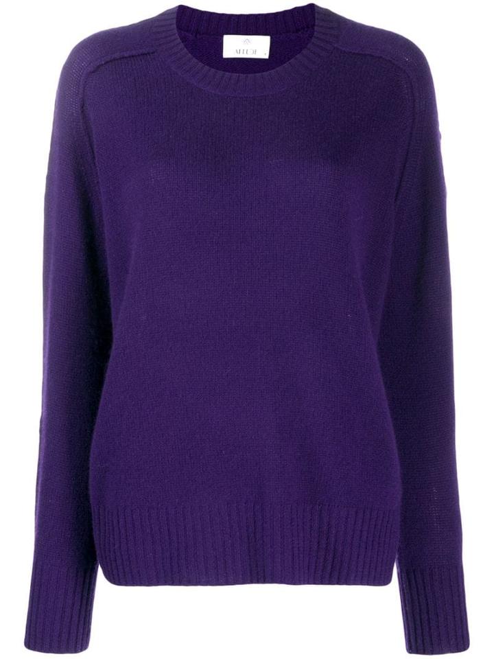 Allude Fine Knit Jumper - Purple