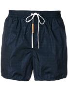 Dsquared2 All Over Logo Swim Shorts - Blue