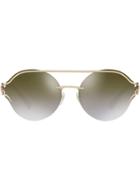 Versace Eyewear V-powerful Round Sunglasses - Gold