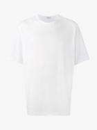 Yohji Yamamoto Staff Printed Short Sleeve T-shirt, Men's, Size: 3, White, Cotton