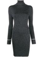 Off-white Lurex Knitted Dress - Silver
