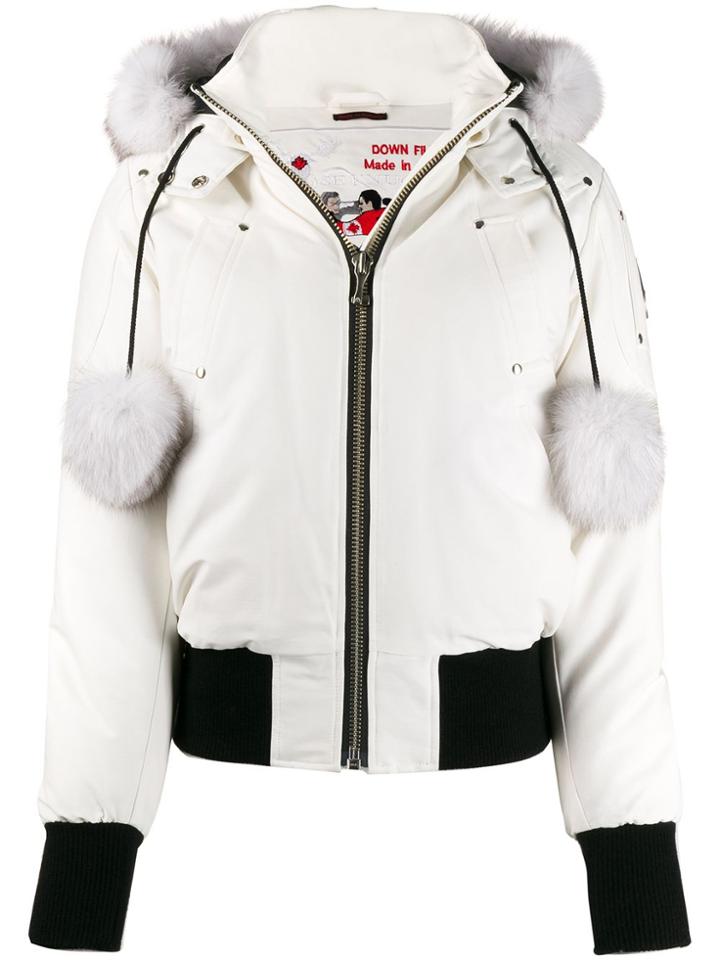 Moose Knuckles Moose Knucles Mk2002lb 0 Bianco A Poliestere - White