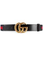 Gucci Nylon Web Belt With Double G Buckle - Blue