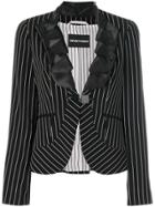 Giorgio Armani Vintage Stripped Blazer - Black