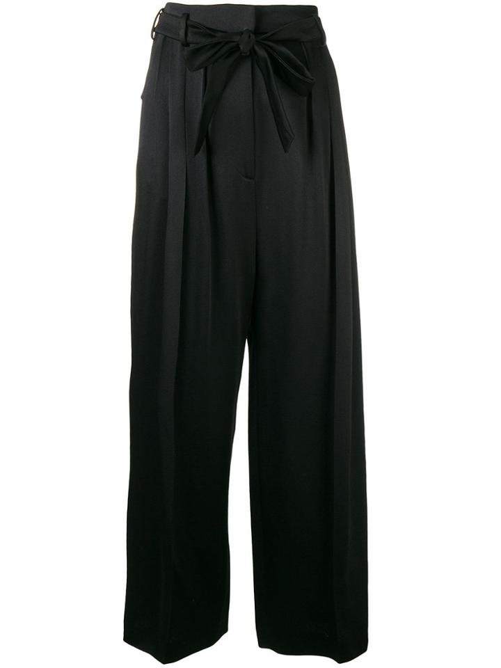Valentino Bow Waist Trousers - Black