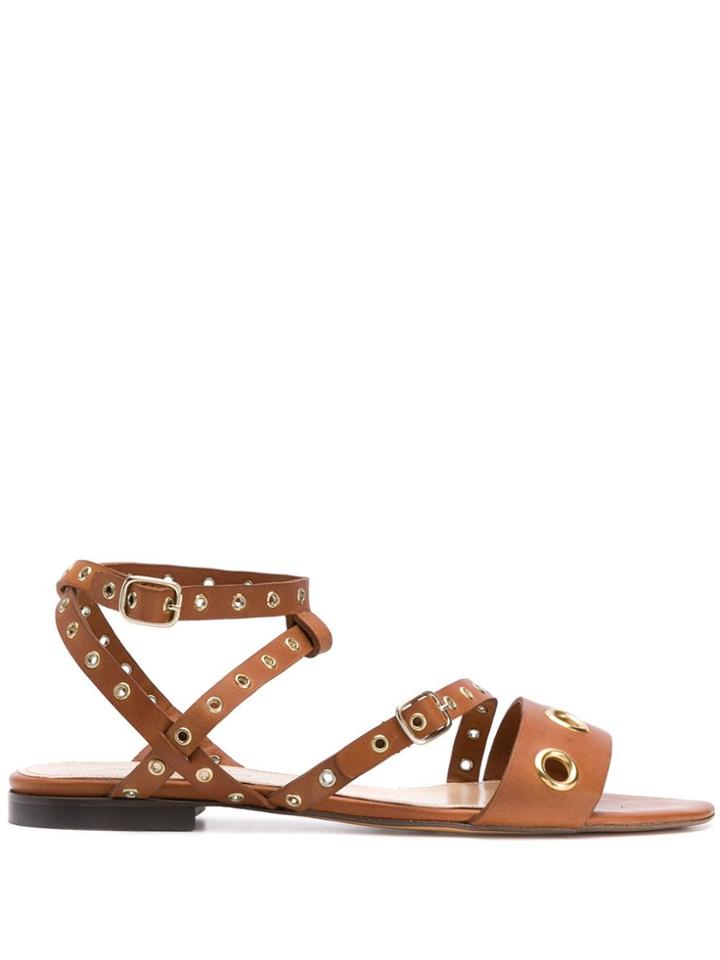 Tila March Studded Sandals - Brown