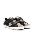 Philippe Model Kids Teen Paris Touch-strap Sneakers - Black