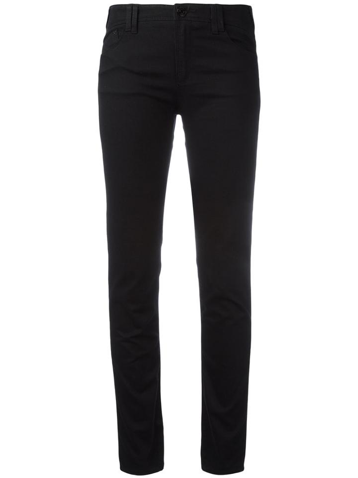 Armani Jeans - Classic Skinny Trousers - Women - Cotton/polyester/spandex/elastane - 30, Black, Cotton/polyester/spandex/elastane