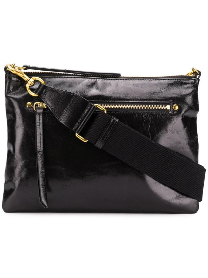 Isabel Marant Top Zip Crossbody Bag - Black