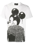Domrebel Mickey Mouse Print T-shirt - White