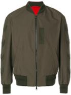 Neil Barrett Chevron Bomber Jacket - Green