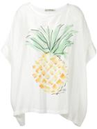 Martha Medeiros - Oversized Camila T-shirt - Women - Silk/lyocell - One Size, White, Silk/lyocell