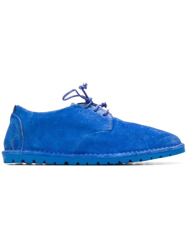 Marsèll Marsèll X Andreas Murkudis Suede Lace-up Shoes - Blue