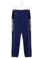 Lacoste Kids Teen Side Logo Track Pants - Blue
