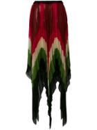 Gucci Jagged Micro Pleated Skirt - Multicolour