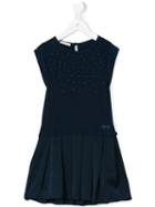 Liu Jo Kids - Embellished A-line Dress - Kids - Polyester/spandex/elastane/viscose - 4 Yrs, Blue