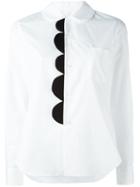 Comme Des Garçons Comme Des Garçons Placket Detail Shirt, Women's, Size: Large, White, Cotton