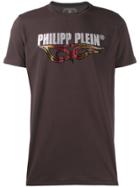 Philipp Plein Flame Gold Cut T-shirt - Brown