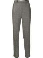 Twin-set Checked Skinny Trousers - Neutrals