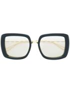 Elie Saab Oversized Sunglasses - Black