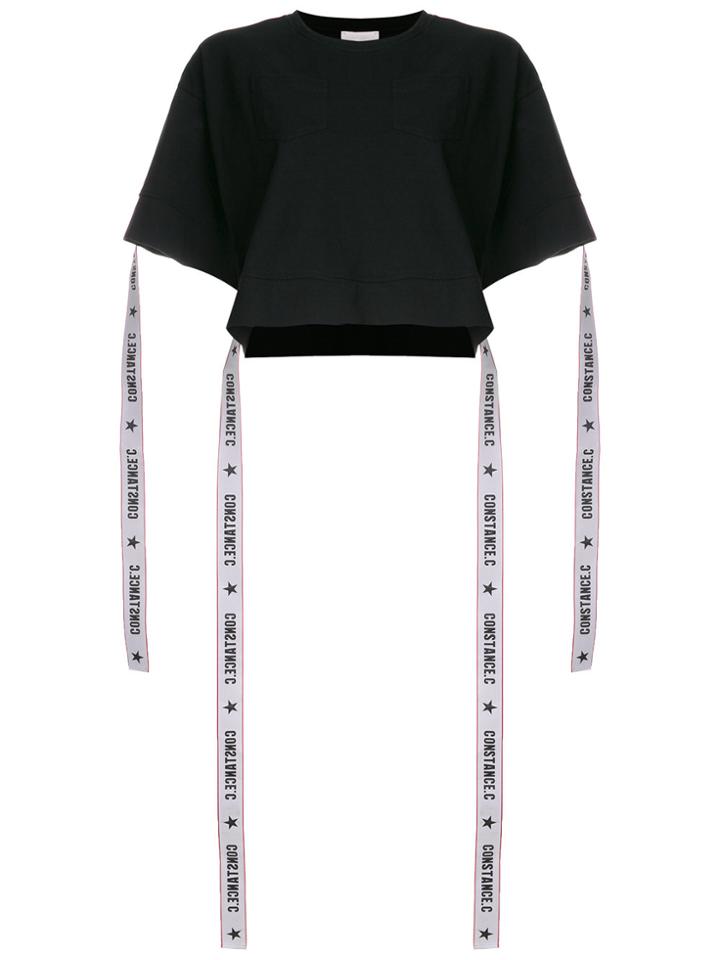 Constance C Logo Band T-shirt - Black