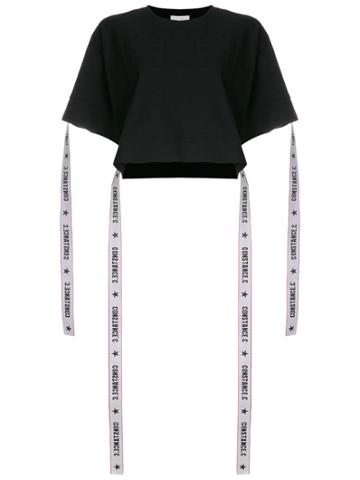 Constance C Logo Band T-shirt - Black