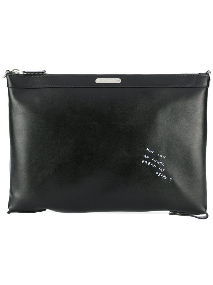 Saint Laurent Doodle Clutch Bag - Black